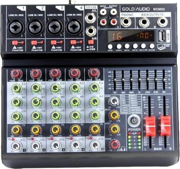 Gold Audio MDM 86 6 Kanal Deck Mikser - Image 1