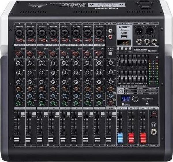 Gold Audio PRO-M 810 10 Kanal Deck Mikser - Image 1