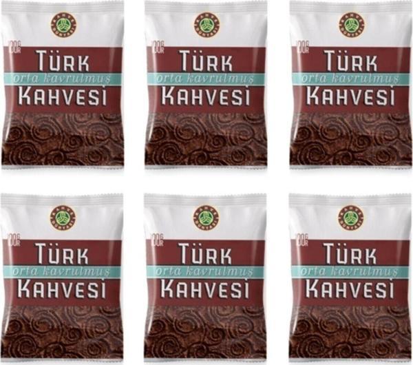 Kahve Dünyası Orta Kavrulmuş Türk Kahvesi 100 gr x 6 Adet - Image 1