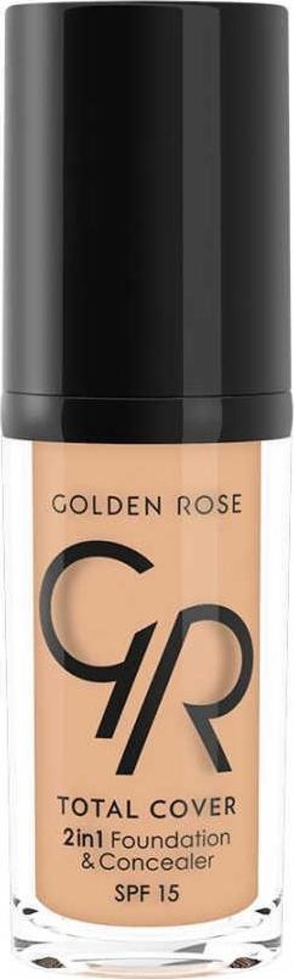 Golden Rose Total 2 In 1 Foundation & Concealer No: 12 Fondöten ve Kapatıcı - Image 1