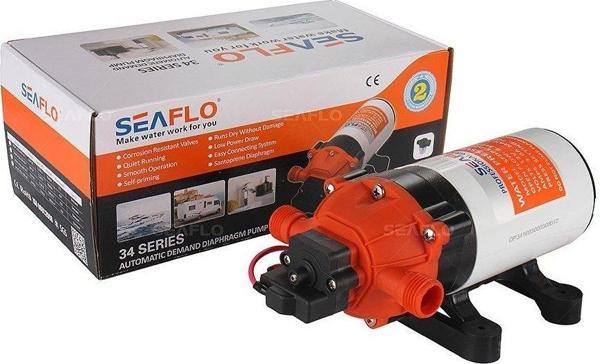 Seaflo Karavan, Tekne Hidroforu 12v 6lt/dak 100psi 6.8 bar SFDP1-016-100-34 - Image 1