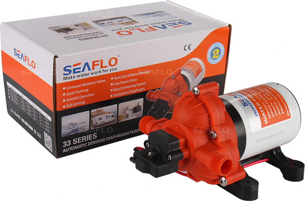Seaflo Karavan, Tekne Hidroforu 24 Volt 11.3 lt/dak 45 psi 3.1 bar SFDP2-030-045-33 - Image 1