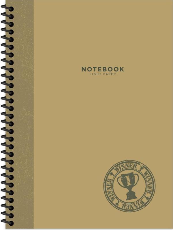 Keskin Color 16.5x22.5 Kareli Defter Stamp - Kahverengi - Image 1