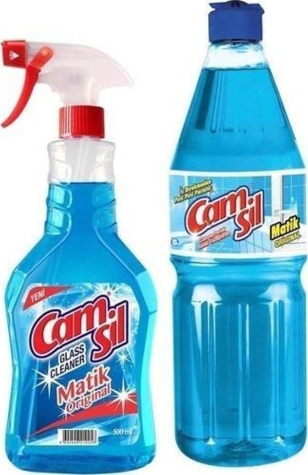 Camsil Matik + Litrelik (500 Ml+1 Lt) 2'li Cam Temizleyici - Image 1