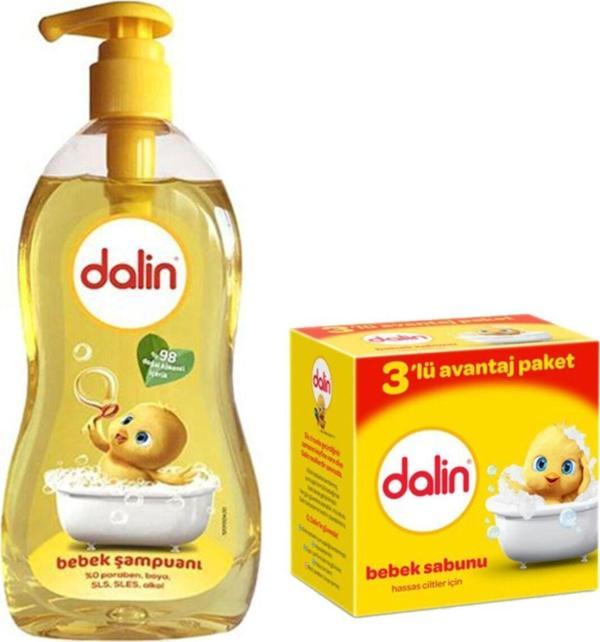 Dalin 900ml Bebe Şampuanı + 100gr 3'lü Bebe Sabunu - Image 1