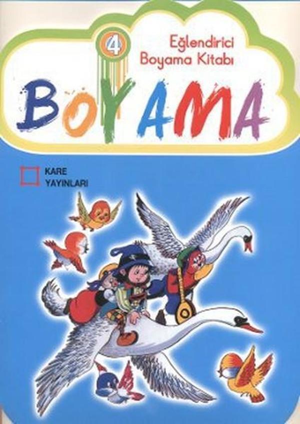 Eğlendirici Boyama Kitabı 4 - Kare Yayınları - Image 1