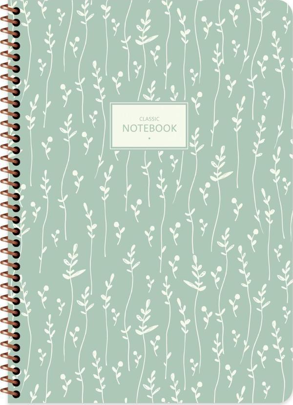 Keskin Color A4 Kareli Defter Pastel Flora - Yeşil - Image 1