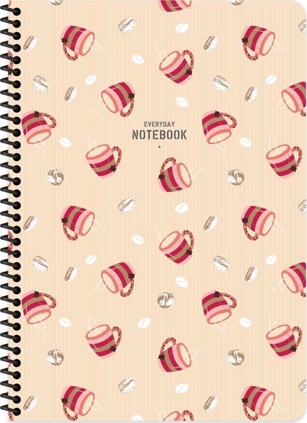 Keskin Color A4 Çizgili Defter Coffee - Turuncu - Image 1