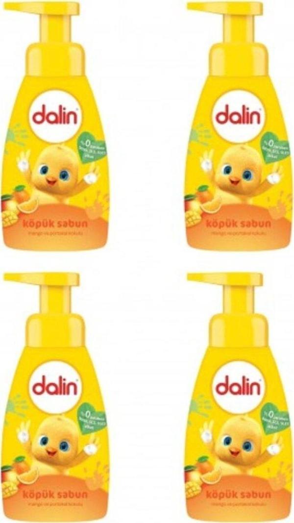 Dalin Köpük Sabun Mango Ve Portakal Kokulu 200 ml X 4 Adet - Image 1