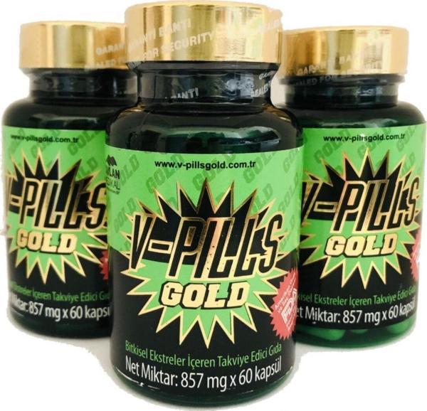V-Pills Vpills Gold Bitkisel 60 Kapsül 3kutu - Image 1