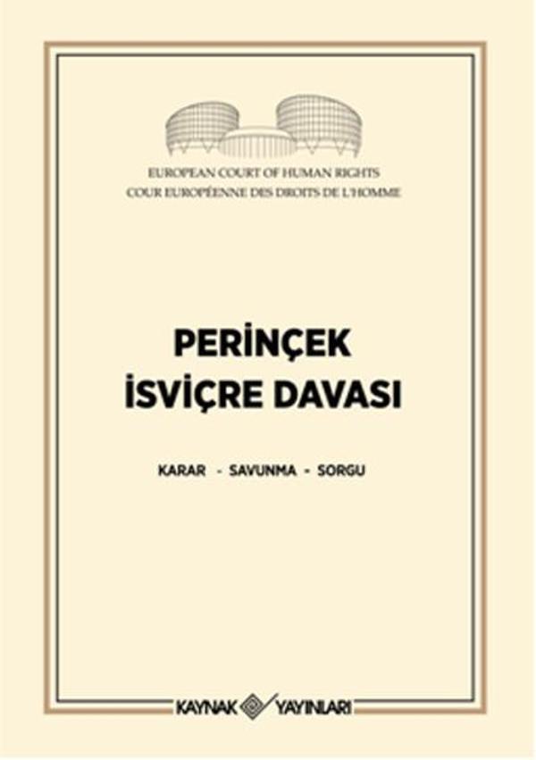 Perinçek İsviçre Davası - Kaynak Yayınları - Image 1
