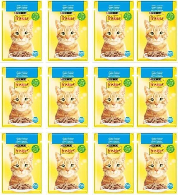 Friskies Somonlu Soslu Yaş Kedi Maması 85 gr X 12 Adet - Image 1