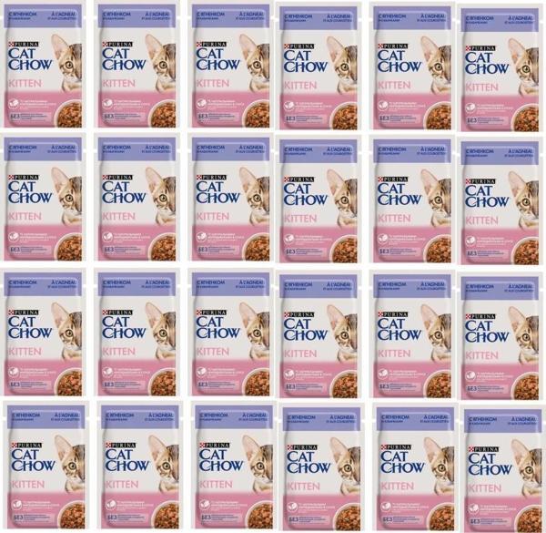 Purina Cat Chow Kuzulu Yavru Kedi Konserve Maması 85 Gr X 24 Adet - Image 1