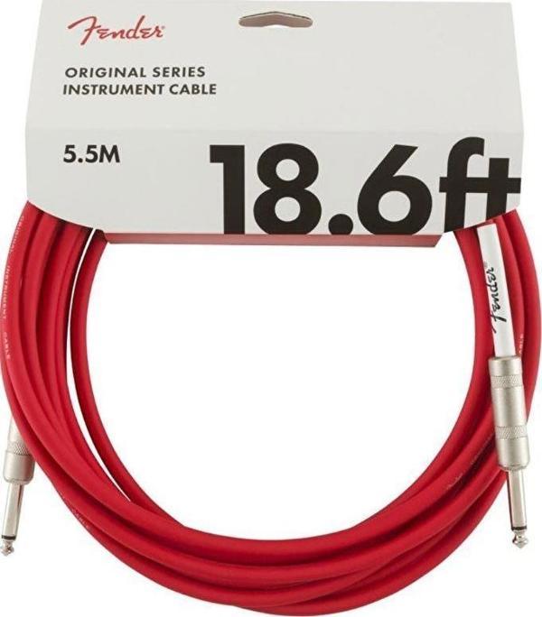 Fender Original 5m Fiesta Kırmızı Enstrüman Kablosu - Image 1