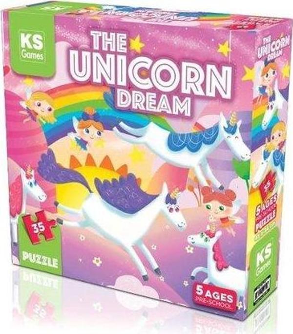 Ks Games Puzzle 35 Parça Unicorn Dream - Image 1