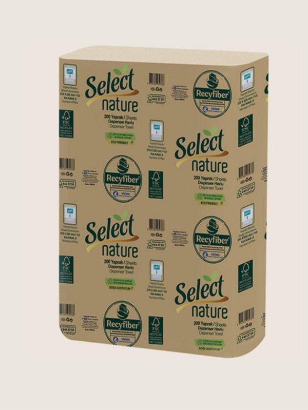 Select Nature Dispenser Havlu 12X200 Yaprak - Image 1