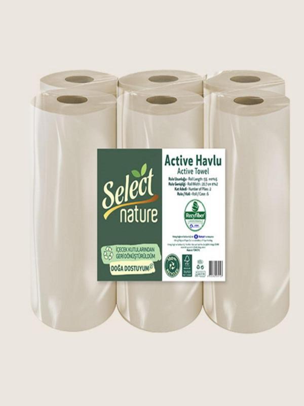 Select Nature Yeni Nesil Active Havlu 6 Adet - Image 1