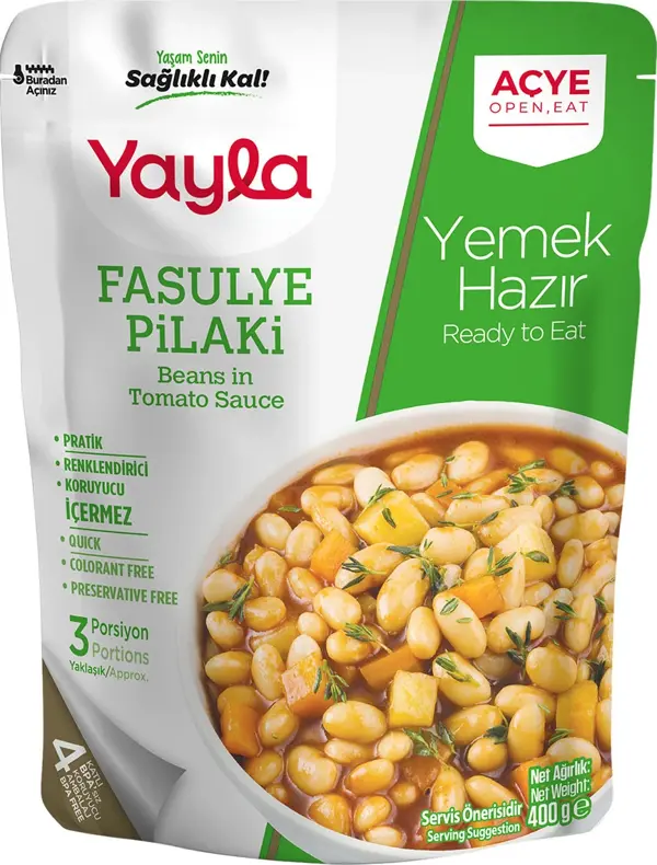 Yayla Yemek Hazır Fasulye Pilaki 400 gr - Image 1