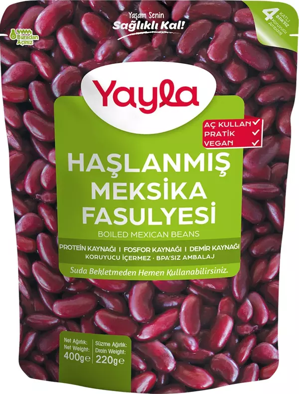 Yayla Haşlanmış Meksika Fasulyesi 400 gr - Image 1