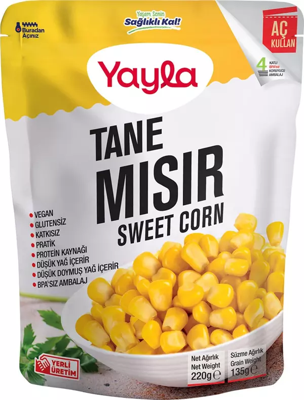 Yayla Haşlanmış Tane Mısır 220 gr - Image 1