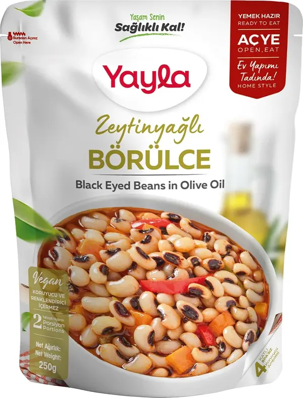 Yayla Yemek Hazır Zeytinyağlı Börülce 250 gr - Image 1