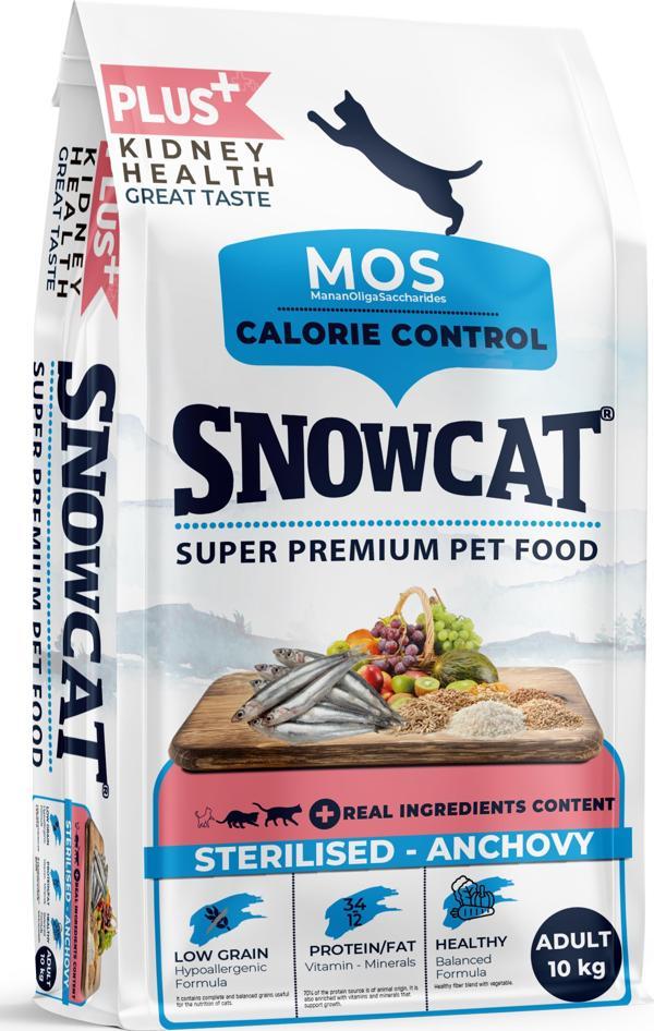 Snow Cat Plus Düşük Tahıllı Kısırlaştırılmış Balıklı Kedi Maması 10 kg - Image 1