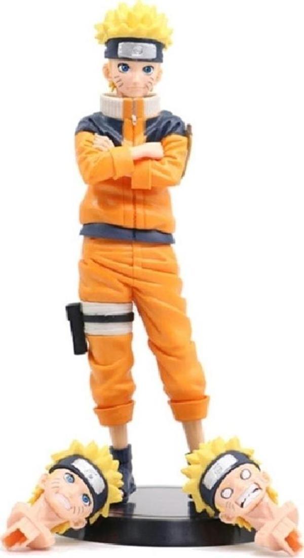 Netavantaj Anime Naruto Uzumaki 25 Cm Figür 3 Ayrı Kafa Birlikte - Image 1