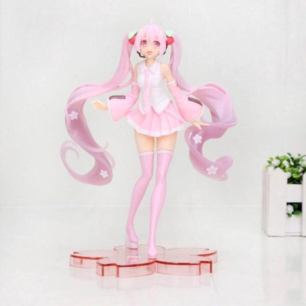 Netavantaj Anime Pink Hatsune Miku Sakura Fügürü 20 Cm - Image 1