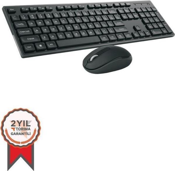 Torima TMK-02 2.4ghz Kablosuz Q Klavye Ve Mouse Seti Siyah - Image 1