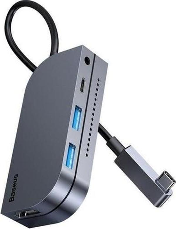 Baseus Bend Angle 6ın1 TypeC Çoklayıcı Hub CAHUB-CWJ0G - Image 1