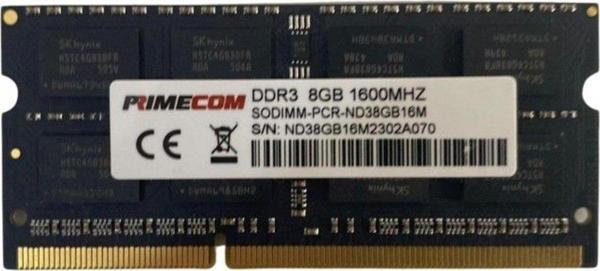 PRIMECOM PCR-ND38G16M 8GB DDR3 1600MHz CL11 Notebook Bellek - Image 1