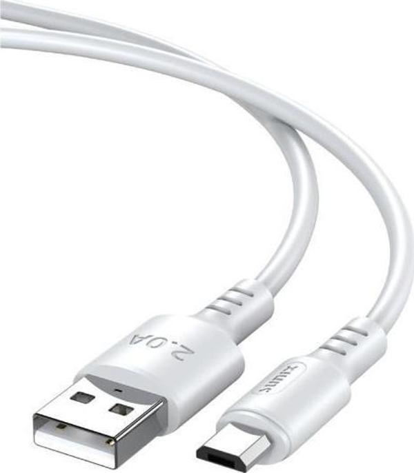 Sunix 2A USB / Micro Şarj ve Data Kablosu Beyaz MCR-10 - Image 1