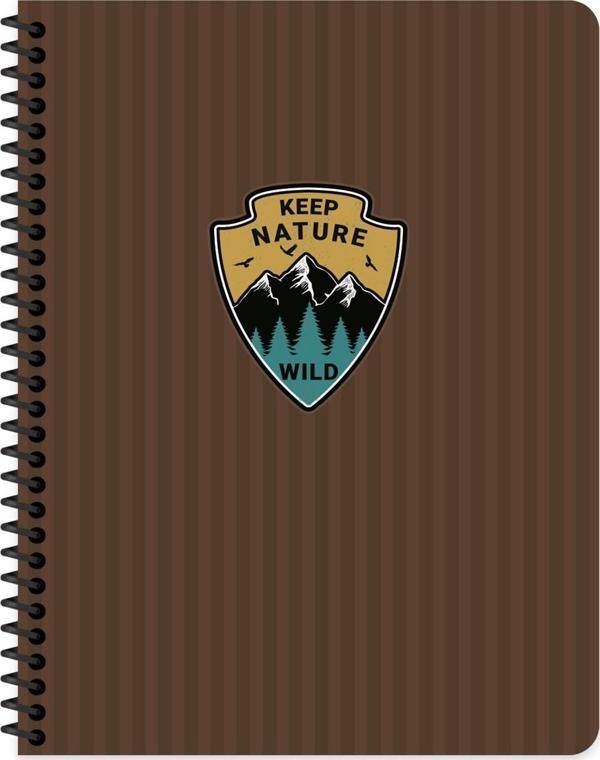 Keskin Color 16.5x22.5 Çizgili Defter Outdoor - Kahverengi - Image 1