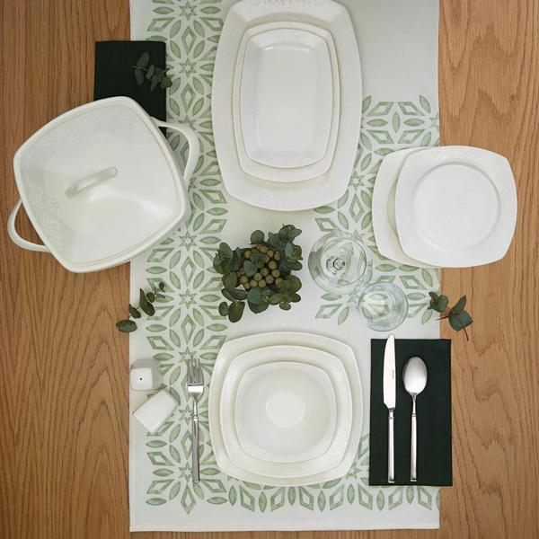 Emsan Yemek Takımı 60 Parça HS Bone Begonya - Image 1