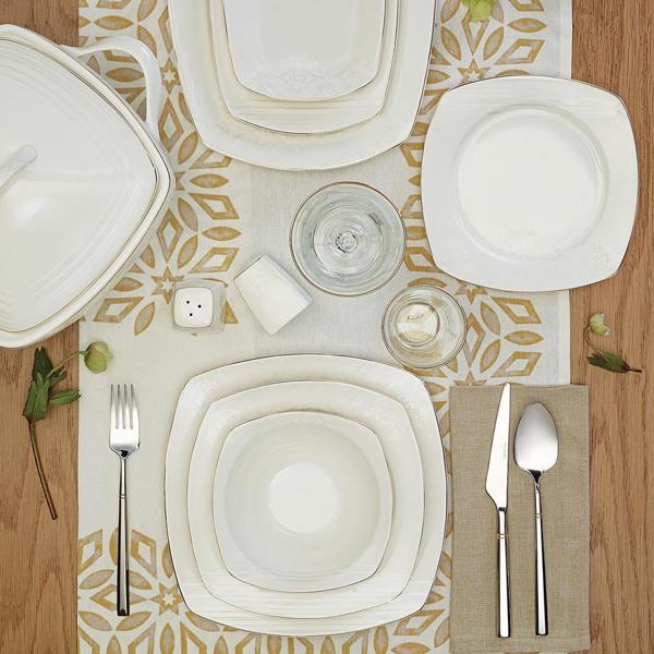 Emsan Yemek Takımı 60 Parça HS Bone Nilüfer - Image 1