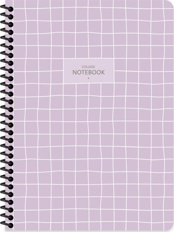 Keskin Color 16.5x22.5 Kareli Defter College - Lila - Image 1