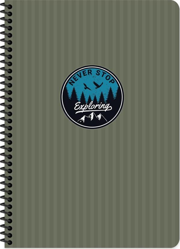 Keskin Color A4 Çizgili Defter Outdoor - Yeşil - Image 1