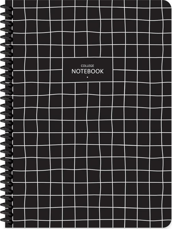 Keskin Color 16.5x22.5 Çizgili Defter College - Siyah - Image 1