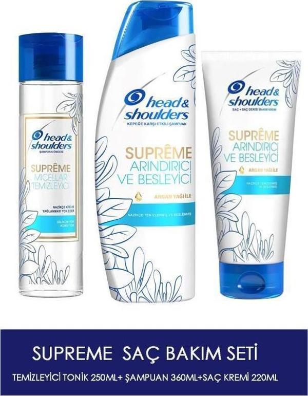Head&Shoulders Supreme Arındırıcı Ve Besleyeci Saç Bakım Seti - Image 1