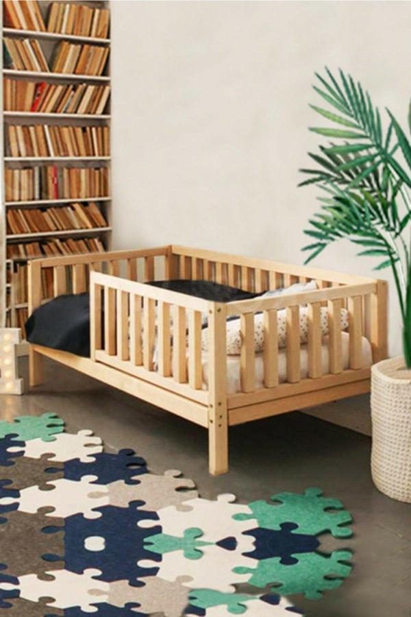 Baby Kinder Rf. Lovely Montessori Doğal Bebek Ve Çocuk Karyolası - Image 1