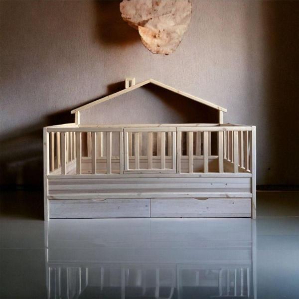 Baby Kinder Royal Montessori Doğal Bebek Çocuk Karyolası - Image 1