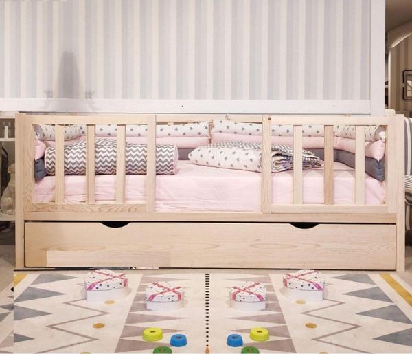 Baby Kinder Selfgen Doğal Montessori Bebek Ve Çocuk Karyolası - Image 1