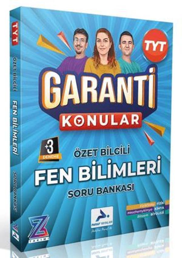 PRF Paraf Yayınları Z Takımı TYT Fen Bilimleri Garanti Konular Soru Bankası PRF Yayınları - PRF Paraf Yayınları - Image 1