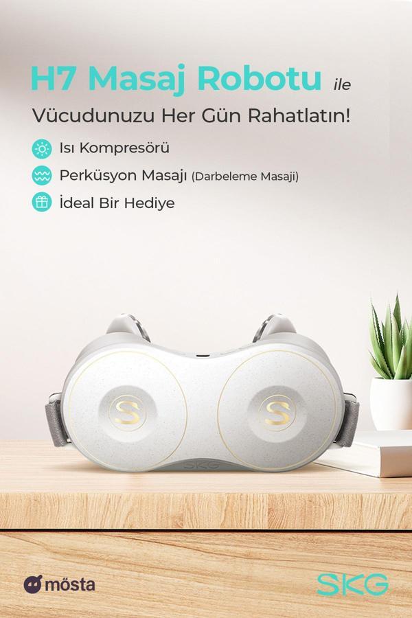 SKG H7 Boyun ve Omuz Masaj Aleti Geleneksel Shiatsu Masaj Terapisi Fototerapi Yoğurucu Derin Doku Masajı - Image 1