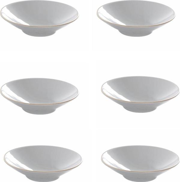 Porland Altın Yaldız Çukur Tabak 20cm 6 lı 04AP019525 - Image 1
