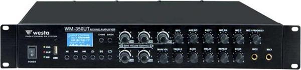 Westa WM-350UT USB Bluetooth 350W 6 Zone Mixser Amfi Mikrofon Ve AUX Girişli Amfi - Image 1