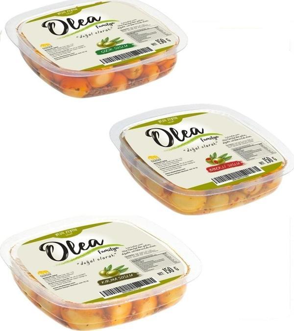 Olea Familya Soslu Yeşil Zeytin Seti 150Gr - Image 1