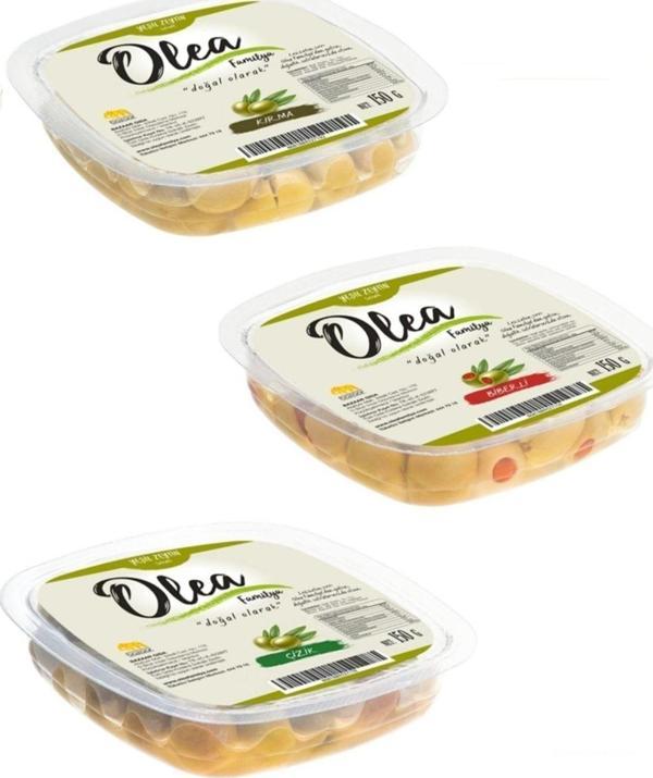 Olea Familya Yeşil Zeytin Seti 150Gr - Image 1