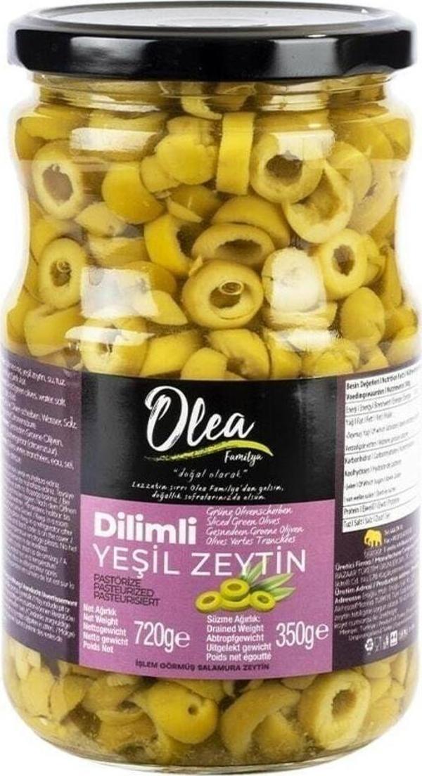 Olea Familya Zeytin Yeşil Dilimli 720 Cc - Image 1