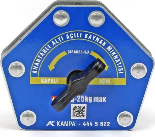 Çırak-25M/A Manyetik Kaynak Gönyesi On-Off Anahtarlı 6 Açılı, 15-25 Kg Kaynak Tutucu Mıknatıs - Image 1